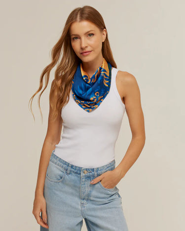 Pañuelo Brasil Animal Print - Twill de Seda/ 65x65 - Scarfme | Bufandas, Pañuelos, Chales, Turbantes