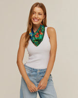 Pañuelo Brasil Tropical- Satén de Poliester/ 50x50 - Scarfme | Bufandas, Pañuelos, Chales, Turbantes