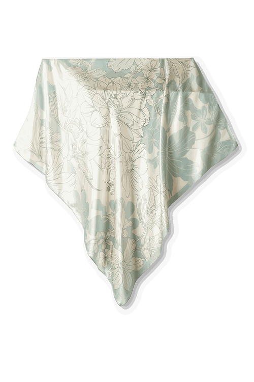 Pañuelo Brisa de Verão - Satén de Seda/ 90x90 - Scarfme | Bufandas, Pañuelos, Chales, Turbantes