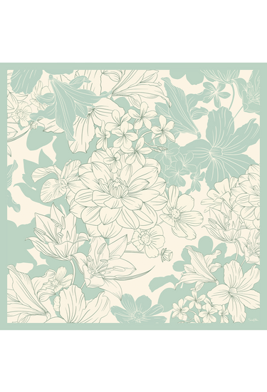 Pañuelo Brisa de Verão - Satén de Seda/ 90x90 - Scarfme | Bufandas, Pañuelos, Chales, Turbantes