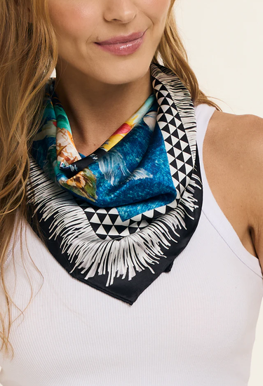 Pañuelo Cherokee- Twill de Seda/ 50x50 - Scarfme | Bufandas, Pañuelos, Chales, Turbantes