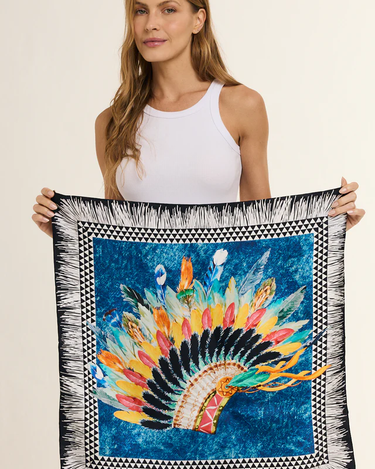 Pañuelo Cherokee- Twill de Seda/ 50x50 - Scarfme | Bufandas, Pañuelos, Chales, Turbantes