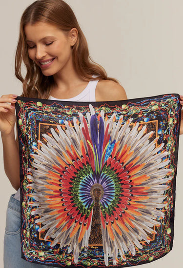 Pañuelo Cocar - Twill de Seda/ 65x65 - Scarfme | Bufandas, Pañuelos, Chales, Turbantes