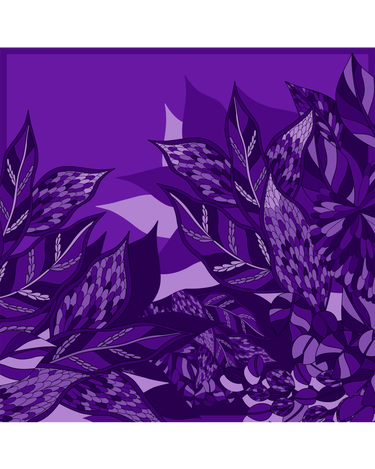 Pañuelo Ramos de Púrpura- Satén de Seda/ 90x90 - Scarfme | Bufandas, Pañuelos, Chales, Turbantes