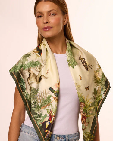 Pañuelo Fauna - Twill de Seda/ 90x90 - Scarfme | Bufandas, Pañuelos, Chales, Turbantes
