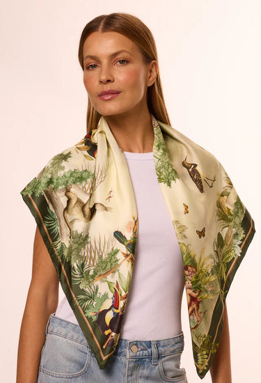 Pañuelo Fauna - Twill de Seda/ 90x90 - Scarfme | Bufandas, Pañuelos, Chales, Turbantes