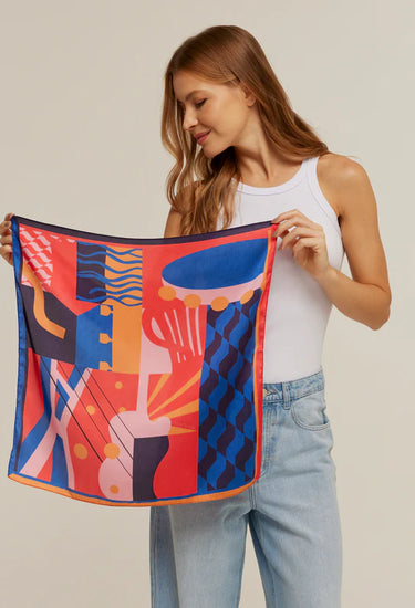 Pañuelo Fervo São Paulo- Satén de Poliester/ 50x50 - Scarfme | Bufandas, Pañuelos, Chales, Turbantes