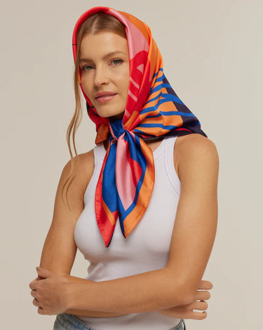 Pañuelo Fervo São Paulo- Satén de Poliester/ 90x90 - Scarfme | Bufandas, Pañuelos, Chales, Turbantes