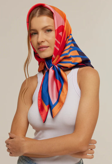 Pañuelo Fervo São Paulo- Satén de Poliester/ 90x90 - Scarfme | Bufandas, Pañuelos, Chales, Turbantes