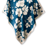 Pañuelo Floral Gráfico Marinho- Satén de Seda/ 90x90 - Scarfme | Bufandas, Pañuelos, Chales, Turbantes