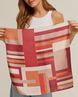 Pañuelo Geométrico Conceptual - Satén de Poliéster/ 90x90 - Scarfme | Bufandas, Pañuelos, Chales, Turbantes