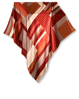 Pañuelo Geométrico Conceitual- Satén de Seda/ 90x90 - Scarfme | Bufandas, Pañuelos, Chales, Turbantes