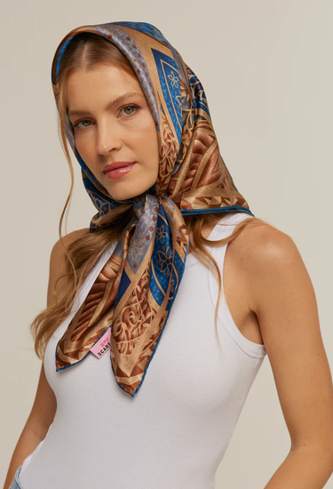 Pañuelo Grand Mosque - Twill de Seda/ 90x90 - Scarfme | Bufandas, Pañuelos, Chales, Turbantes