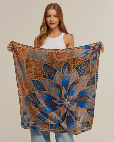 Pañuelo Grand Mosque - Twill de Seda/ 90x90 - Scarfme | Bufandas, Pañuelos, Chales, Turbantes