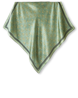 Pañuelo Gravataria Green- Satén de Seda/ 65x65 - Scarfme | Bufandas, Pañuelos, Chales, Turbantes
