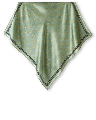 Pañuelo Gravataria Green- Satén de Seda/ 65x65 - Scarfme | Bufandas, Pañuelos, Chales, Turbantes