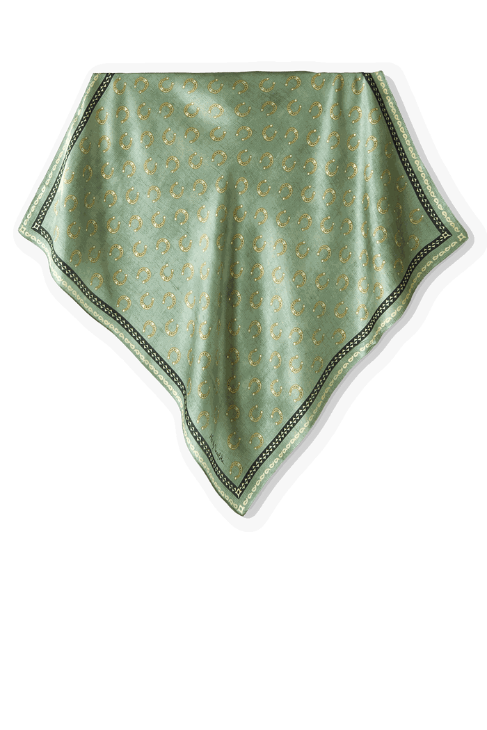Pañuelo Gravataria Green- Satén de Seda/ 65x65 - Scarfme | Bufandas, Pañuelos, Chales, Turbantes