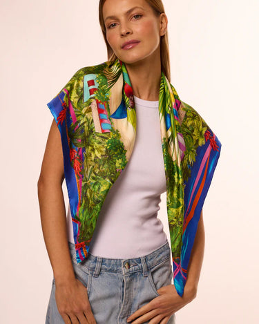 Pañuelo Nordeste - Twill de Seda/ 90x90 - Scarfme | Bufandas, Pañuelos, Chales, Turbantes