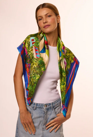 Pañuelo Nordeste - Twill de Seda/ 90x90 - Scarfme | Bufandas, Pañuelos, Chales, Turbantes