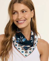 Pañuelo Olho Grego- Satén de Poliester/ 50x50 - Scarfme | Bufandas, Pañuelos, Chales, Turbantes