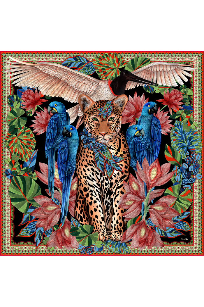 Pañuelo Pantanal - Satén de Poliéster/ 90x90 - Scarfme | Bufandas, Pañuelos, Chales, Turbantes