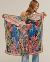 Pañuelo Pantanal - Twill de Seda/ 90x90 - Scarfme | Bufandas, Pañuelos, Chales, Turbantes