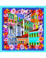 Pañuelo Pelourinho- Twill de Seda/ 90x90 - Scarfme | Bufandas, Pañuelos, Chales, Turbantes