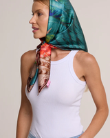 Pañuelo Penas Cocar - Satén de Seda/ 90x90 - Scarfme | Bufandas, Pañuelos, Chales, Turbantes