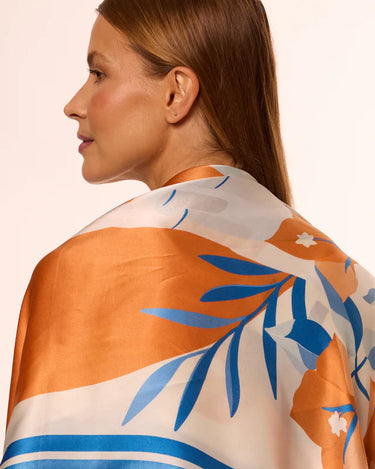 Pañuelo Santorini- Twill de Seda/ 65x65 - Scarfme | Bufandas, Pañuelos, Chales, Turbantes