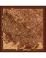 Pañuelo Print Selvagem- Satén de Seda/ 90x90 - Scarfme | Bufandas, Pañuelos, Chales, Turbantes