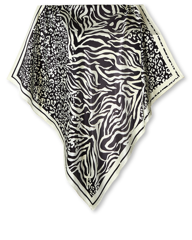 Pañuelo Print Selvagem- Satén de Seda/ 90x90 - Scarfme | Bufandas, Pañuelos, Chales, Turbantes