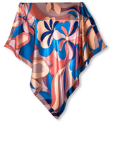 Pañuelo Psicodelico Floral - Twill de Seda/ 90x90 - Scarfme | Bufandas, Pañuelos, Chales, Turbantes