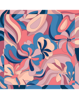 Pañuelo Psicodelico Floral - Twill de Seda/ 90x90 - Scarfme | Bufandas, Pañuelos, Chales, Turbantes