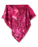 Pañuelo Ramos de Púrpura- Satén de Seda/ 90x90 - Scarfme | Bufandas, Pañuelos, Chales, Turbantes