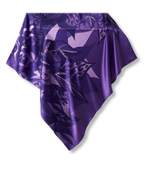 Pañuelo Ramos de Púrpura- Satén de Seda/ 90x90 - Scarfme | Bufandas, Pañuelos, Chales, Turbantes