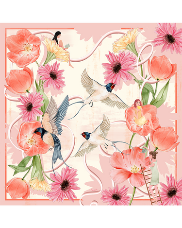 Pañuelo Outubro - Satén de Políester/ 90x90 - Scarfme | Bufandas, Pañuelos, Chales, Turbantes