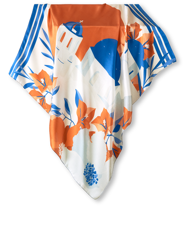 Pañuelo Santorini- Twill de Seda/ 65x65 - Scarfme | Bufandas, Pañuelos, Chales, Turbantes