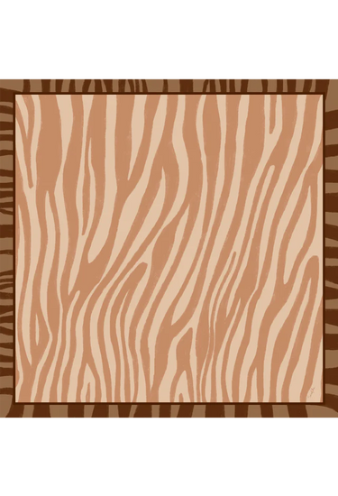 Pañuelo Face Strips- Satén de Seda/ 65x65