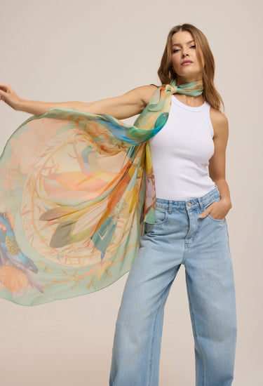 Max Pañuelo Força da Mata- Mousseline de Seda/ 130x130 - Scarfme | Bufandas, Pañuelos, Chales, Turbantes