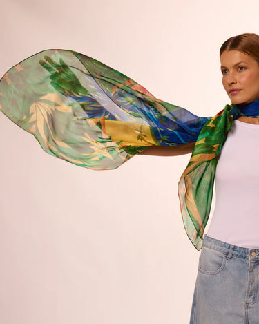 Max Pañuelo Brasil Tropical- Mousseline de Seda/ 130x130 - Scarfme | Bufandas, Pañuelos, Chales, Turbantes