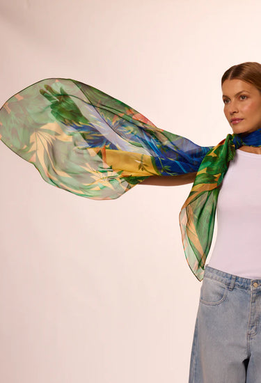Max Pañuelo Brasil Tropical- Mousseline de Seda/ 130x130 - Scarfme | Bufandas, Pañuelos, Chales, Turbantes