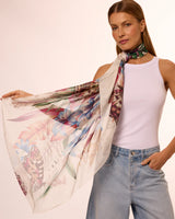 Max Pañuelo Flora Light- Mousseline de Seda/ 130x130 - Scarfme | Bufandas, Pañuelos, Chales, Turbantes