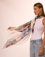 Max Pañuelo Flora Light- Mousseline de Seda/ 130x130 - Scarfme | Bufandas, Pañuelos, Chales, Turbantes