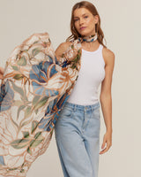 Max Pañuelo Marble Flowers - Mousseline de Seda/ 130x130 - Scarfme | Bufandas, Pañuelos, Chales, Turbantes