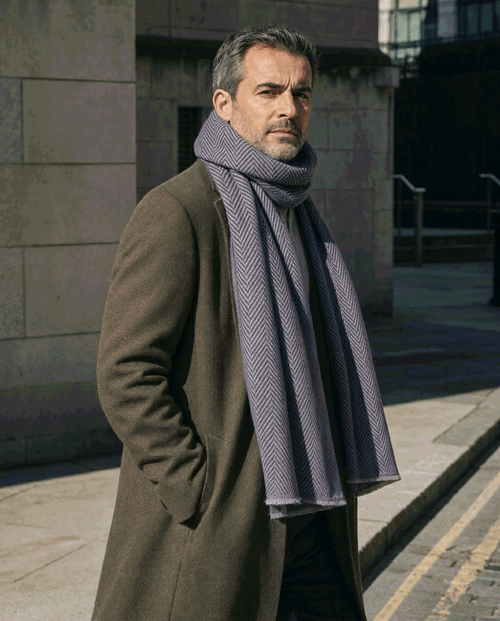 Cashmere Espina de Pez Marino - Scarfme | Bufandas, Pañuelos, Chales, Turbantes