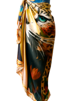 Pareo Brasil Ancestral- Satén de Seda/ 130x200 - Scarfme | Bufandas, Pañuelos, Chales, Turbantes