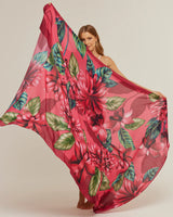 Pareo Flor Flamingo- Viscose/ 130x200 - Scarfme | Bufandas, Pañuelos, Chales, Turbantes