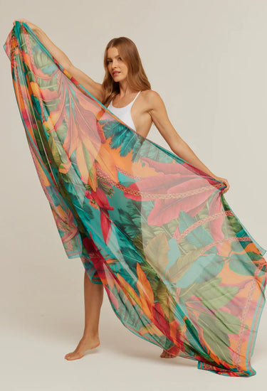 Pañuelo Musáceas- Georgete de Poliester/ 130x200 - Scarfme | Bufandas, Pañuelos, Chales, Turbantes