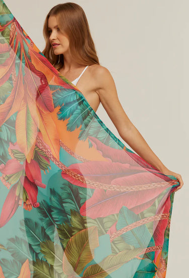 Pañuelo Musáceas- Georgete de Poliester/ 130x200 - Scarfme | Bufandas, Pañuelos, Chales, Turbantes