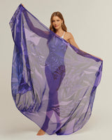 Pareo Ramos de Purpura - Georgete de Poliester/ 130x200 - Scarfme | Bufandas, Pañuelos, Chales, Turbantes